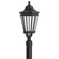 Cotswold Lane Post Lantern — 22.5 Inch, Black