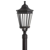 Cotswold Lane Post Lantern — 22.5 Inch, Black