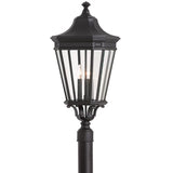 Cotswold Lane Post Lantern — 27.5 Inch, Black