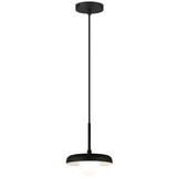 Creston Pendant Light Matte Black White Interior Small By Matteo