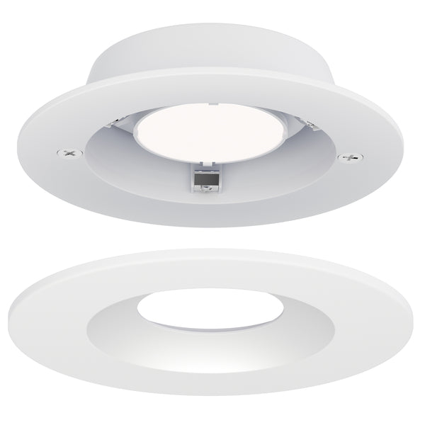 Crisp 4 Round LED Recessed Downlight 3000K White By Maxim Lighting Detailed View
