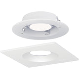 Crisp 4 Square LED Recessed Downlight 3000K White By Maxim Lighting Detailed View