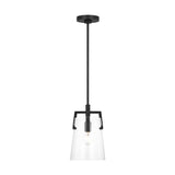 Crofton Pendant — 7 3/4", Clear, Midnight Black