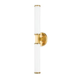 Cromwell Wall Sconce - 2-Light - Aged Brass by Hudson Valley