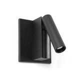 Cronos Wall Sconce with Reading Light Black by Faro Barcelona