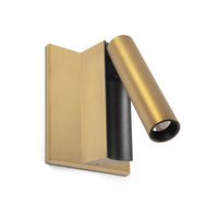 Cronos Wall Sconce with Reading Light Bronze by Faro Barcelona