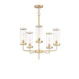 Crosby Chandelier Satin Brass by Maxim Lighting