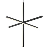 Crosley 3 Light Pendant Medium Matte Black By Matteo - Front View