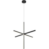 Crosley 3 Light Pendant Medium Matte Black By Matteo