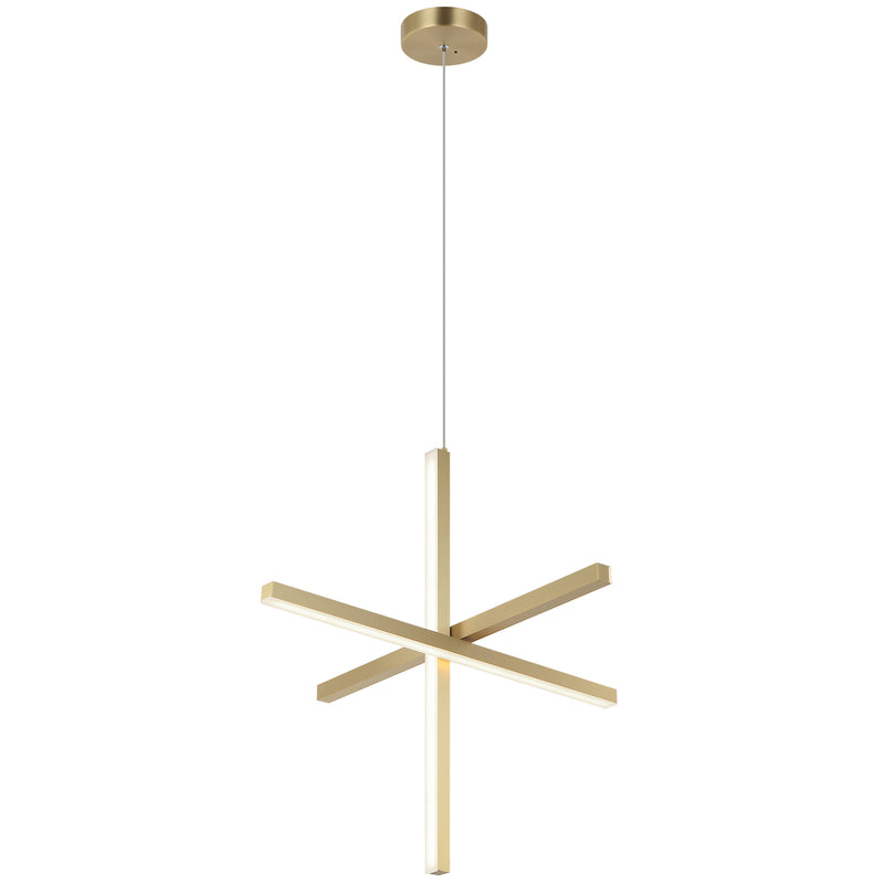 Crosley 3 Light Pendant Small Brushed Gold By Matteo