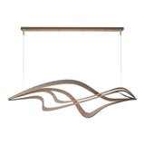 Crossing Waves LED Pendant - Bronze