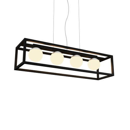 CUBIC LINEAR PENDANT LIGHT BY ACCORD, COLOR: CHARCOAL, , | CASA DI LUCE LIGHTING
