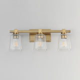 Cubos Bath Vanity Light Natural Aged Brass by Maxim Lighting
