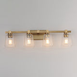 Cubos Bath Vanity Light Natural Aged Brass by Maxim Lighting