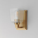 Cubos Wall Sconce Vanity Light Natural Aged Brass by Maxim Lighting