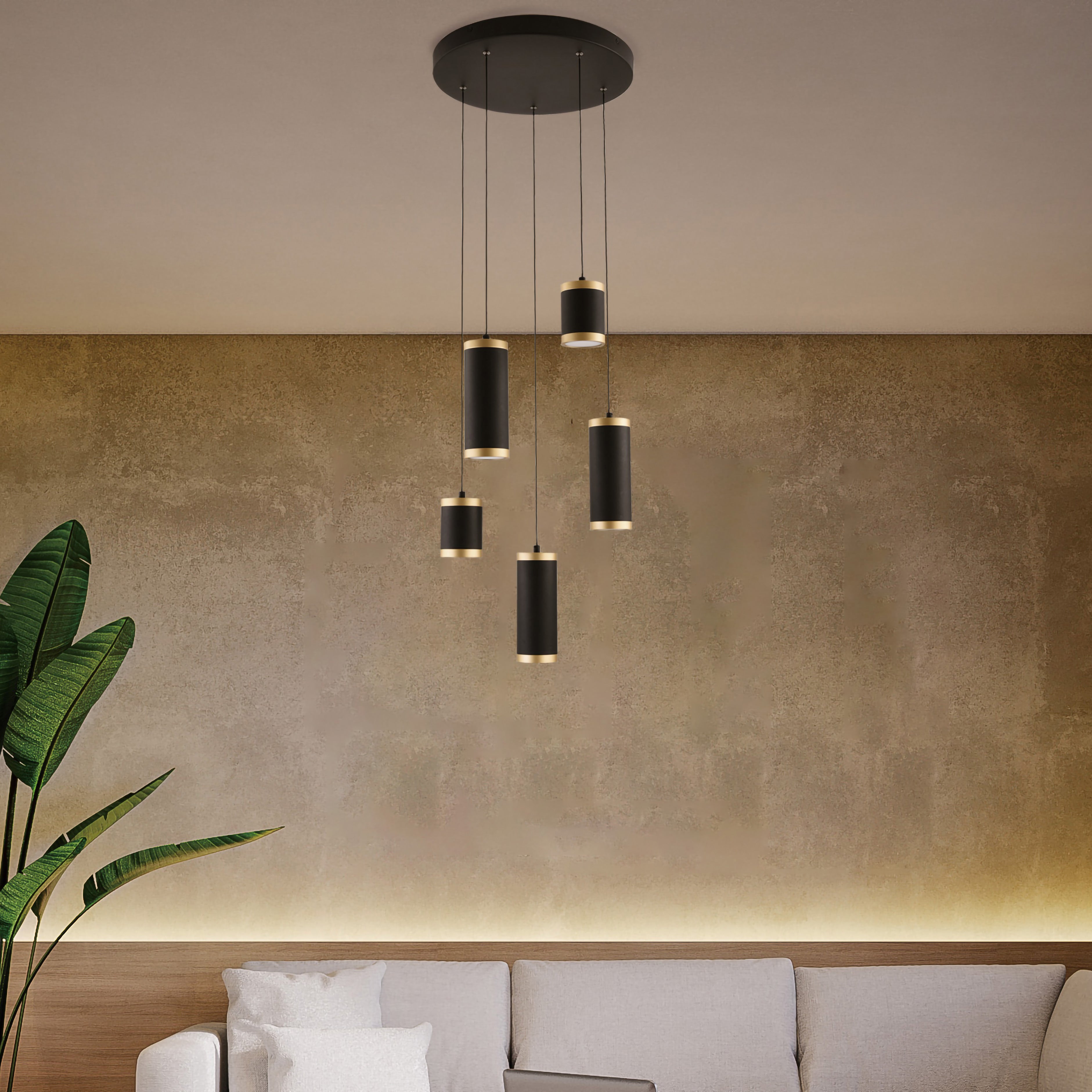 Cuff LED Multi-Light Pendant By ET2