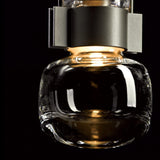 Cuff Mini Pendant Large detail in Dark Smoke, by Hubbardton Forge