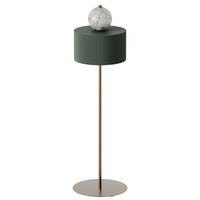 Aged Gold-White Curn Floor Lamp by Aromas