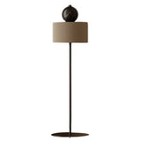 Metal Black-Black Curn Floor Lamp by Aromas