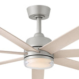 Current 56” LED Smart Fan - Brushed Nickel