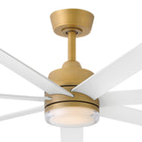 Current 56” LED Smart Fan - Heritage Brass