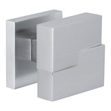Cut Door Knob Large in Satin Chrome by Colombo Design