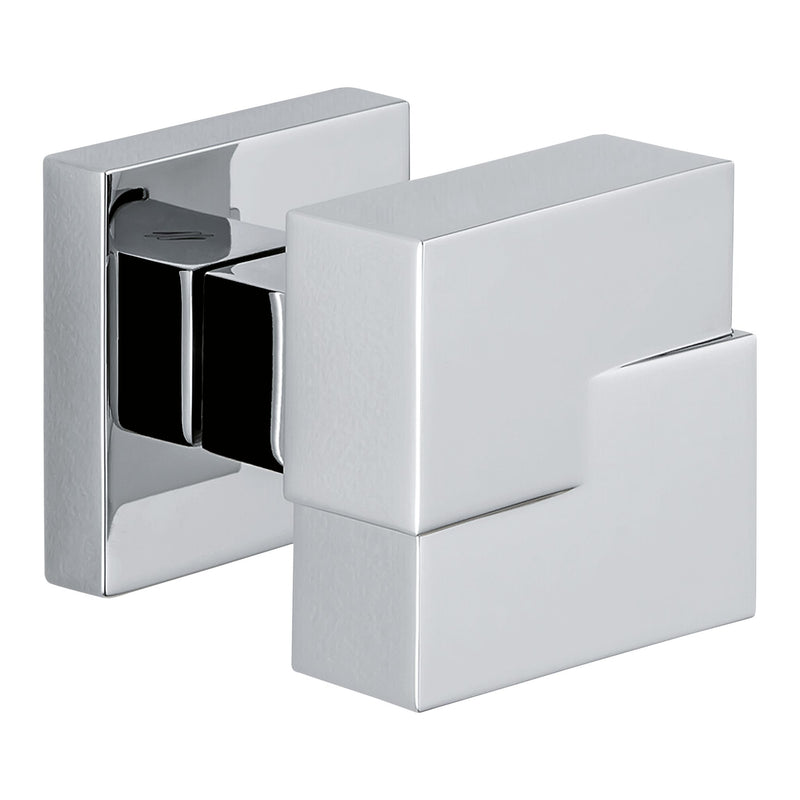 Cut Door Knob Small in Polished Chrome by Colombo Design