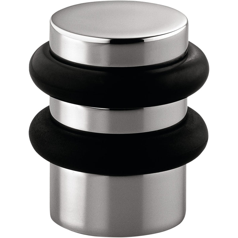 Cylinder Door Stop in Satin Chrome by Colombo Design