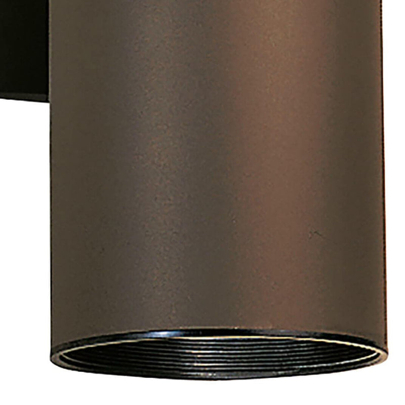 Cylinder Outdoor Wall Light Large Architectural Bronze By Kichler - Detailed View