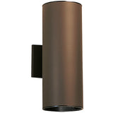 Cylinder Outdoor Wall Light Large Architectural Bronze By Kichler