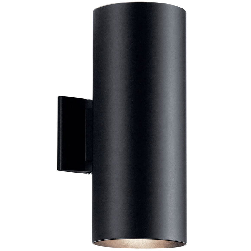 Cylinder Outdoor Wall Light Large Black By Kichler