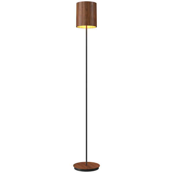 Cylindrical Floor Lamp Imbuia By Accord