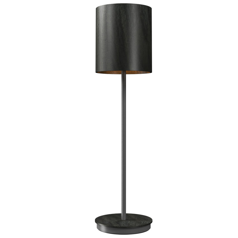 Cylindrical Table Lamp Charcoal  Small By Accord