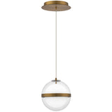 Cyllindra Pendant 4CCT Aged Brass By WAC Lighting