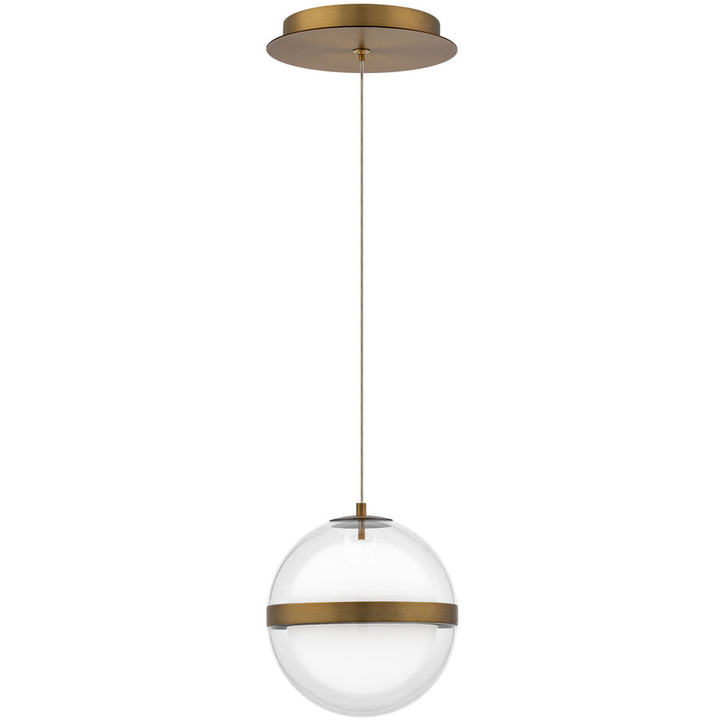 Cyllindra Pendant 4CCT Aged Brass By WAC Lighting