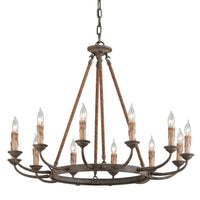 Cyrano Chandelier - 12-Light by Troy Lighting