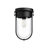 Cyrus Flush Mount — Matte Black