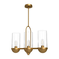 Cyrus Linear Pendant — Aged Gold