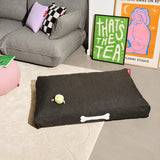 Doggielounge Dog Bed - Large, Thunder Grey, in a living room
