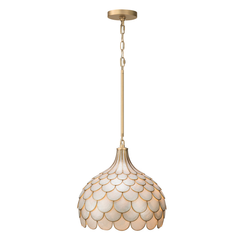 Darby 14'' Soft Gold Pendant by Crystorama