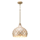 Darby 14'' Soft Gold Pendant by Crystorama