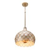 Darby 14'' Soft Gold Pendant by Crystorama