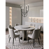 Dahlia 23-inch 6-light Textured Black Chandelier with Opal Glass Shades