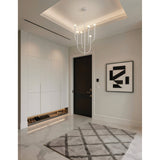 Dahlia 23-inch 6-light Textured White Chandelier with Opal Glass Shades