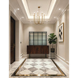 Dahlia 28-inch 8-light Brass Chandelier with Opal Glass Shades