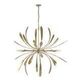 Dahlia Chandelier - Large Modern Brass