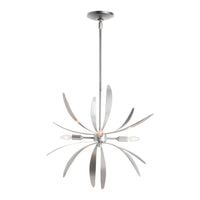 Dahlia Mini Pendant, shown in Vintage Platinum, by Hubbardton Forge