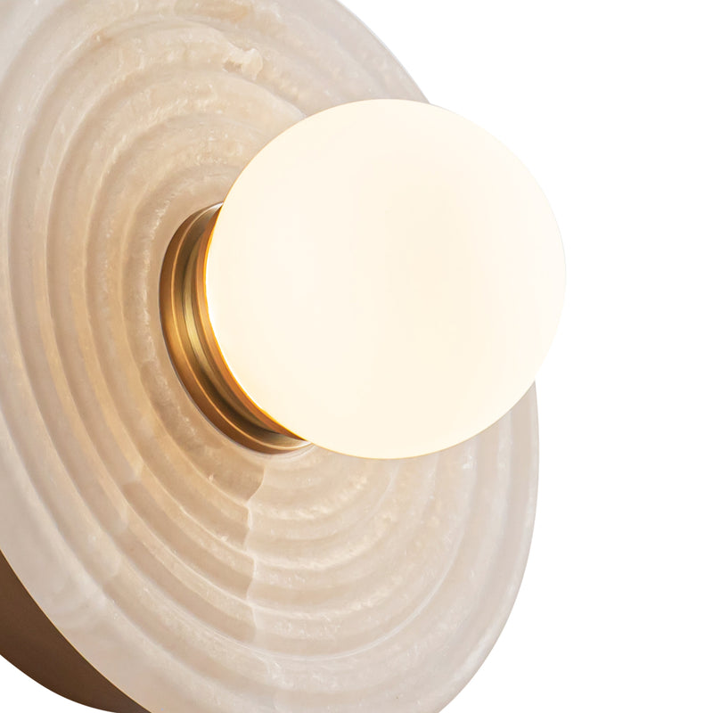 Dahlia Single Wall Sconce By Alora VB 1 Light Detailed View