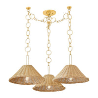 Dalia Chandelier - Aged Brass