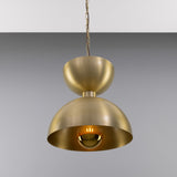 Dallas Dome Pendant - Satin Brass